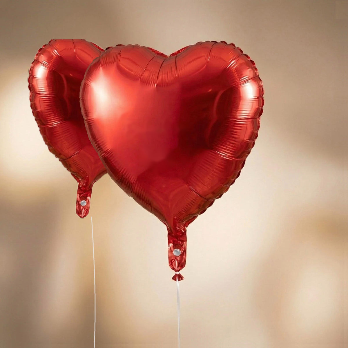 Heliumballon-Set – 2 Herz-Folienballons