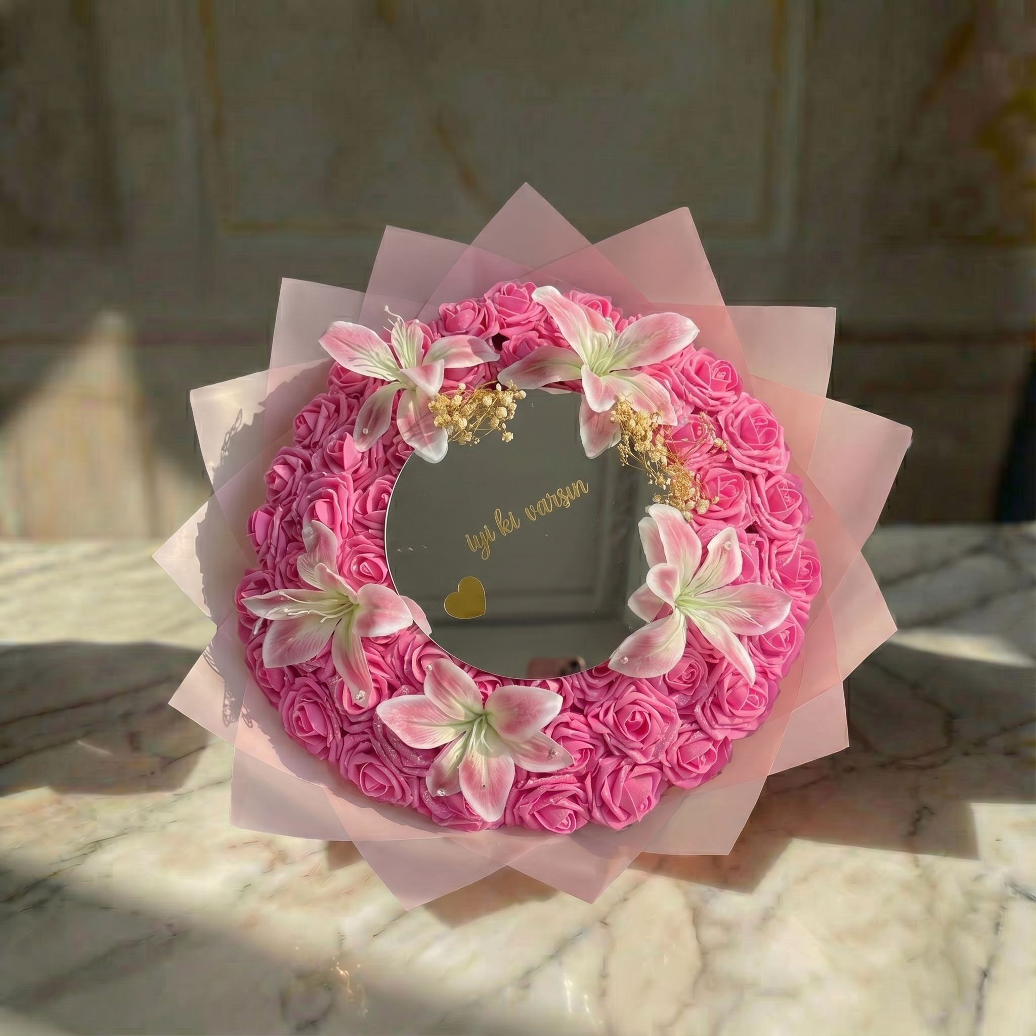 Spiegel der Liebe Rosa  L
